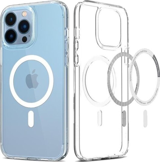 Spigen Ultra Hybrid iPhone 13 Pro Max Gjennomsiktig Deksel med MagSafe - Hvit