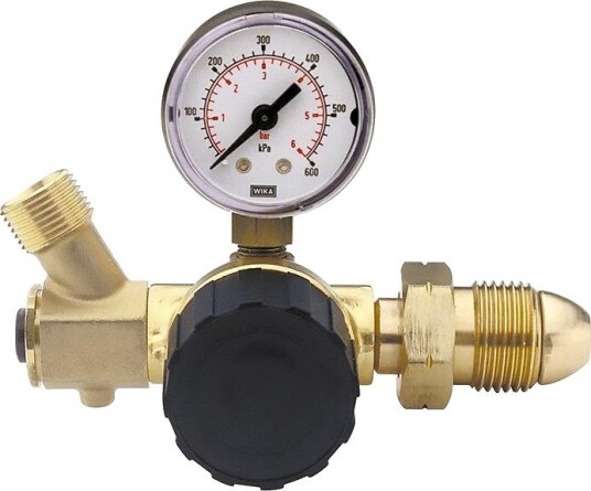 Sievert 308311 Regulator med regulerbart trykk, ventil, manometer, Sveising