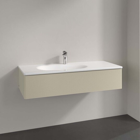 Villeroy & Boch  Antao Servantskap med 1 skuff 118,8x49,3x25,6 cm u/lys Grå Matt