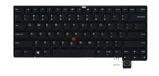 Lenovo Darfon - Brbart tastatur - til utskifting - Amerikansk Engelsk - Svart