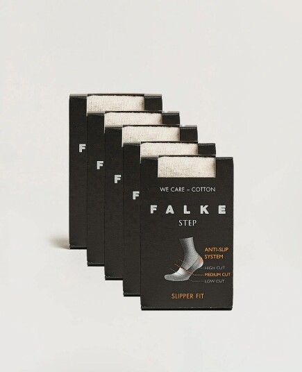 Falke 5 pack Step In Box Loafer Socks Nature