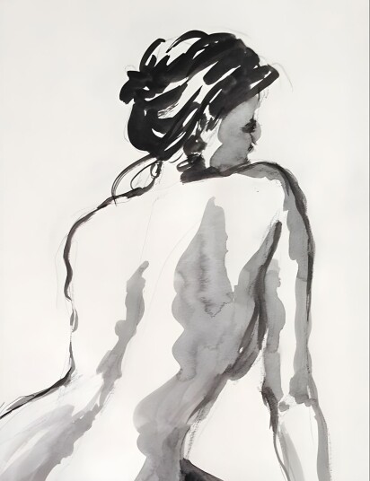 Namly Design Plakat Elegant Figur POSTERAFJCZL