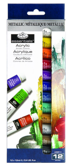 Royal & Langnickel Acrylic 12 Metalic Color Pack w/ Brushes 304004 Royal & Langnickel Acrylic 12 Metalic Color Pack w/ Brushes 304004