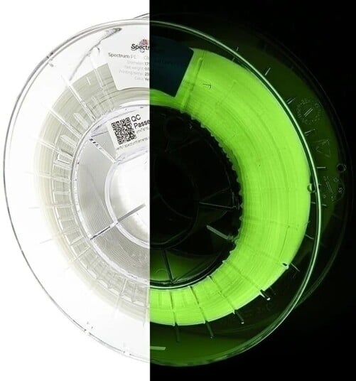 Spectrum Pla Glow In The Dark Yellow Green (0.5kg) Spectrum Pla Glow In The Dark Yellow Green (0.5kg)