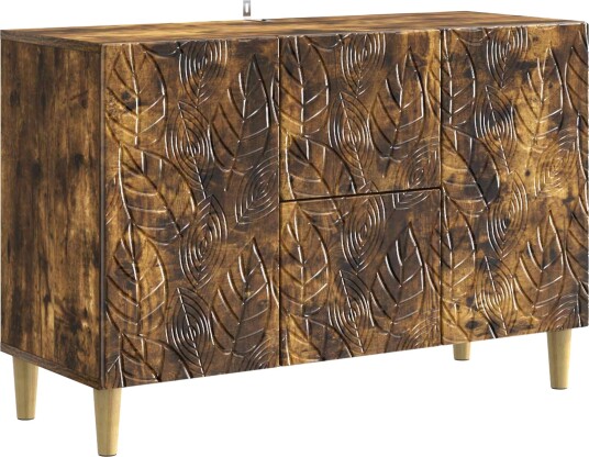 Serviesskap Røkt Eik 89 x 34,5 x 60 cm Konstruert tre Serviesskap Røkt Eik 89 x 34,5 x 60 cm Konstruert tre