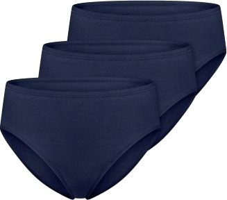 Schiesser Truser 3P Essentials Cotton Briefs Mørkblå bomull 42 Dame Schiesser Truser 3P Essentials Cotton Briefs Mørkblå bomull 42 Dame