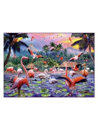 Ravensburger Jigsaw puzzle Pink Flamingos 1000 pcs. Gulv Ravensburger Jigsaw puzzle Pink Flamingos 1000 pcs. Gulv