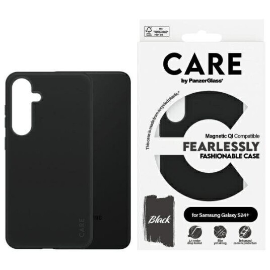 CARE by PanzerGlass Fashionabel Mobildeksel Qi-kompatibel til Samsung Galaxy S24+ - Svart