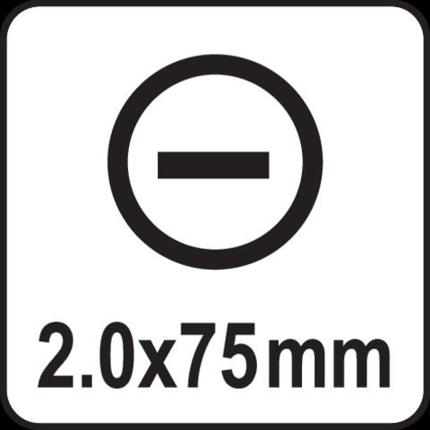 Yato 75mm Magnetisk Flatskrutrekker med Sporprofil YT-25900