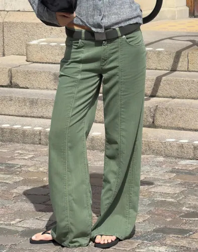 Nelly Grønn Cargo Jeans