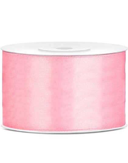LYS ROSA Silkebånd 25 meter x 38 mm