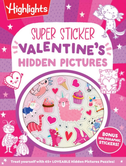 Super Sticker Valentine''s Hidden Pictures