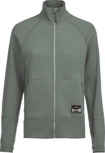 Lundhags Women"s Tived Merino Full Zip Aloe Green M