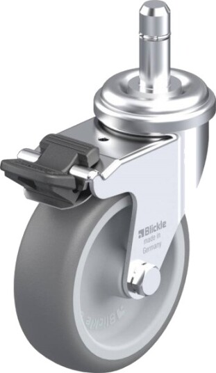 Blickle 385286 Lra-Tpa 75G-Fi-Es Styrehjul Med Brems - Hjuldiameter 75 Mm - Bæreevne (Maks.) 75 Kg (1 Stk) Blickle 385286 Lra-Tpa 75G-Fi-Es Styrehjul Med Brems - Hjuldiameter 75 Mm - Bæreevne (Maks.) 75 Kg (1 Stk)