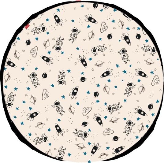 Play&Go Lekematte Ø: 140 Cm Space Glow Play&Go OneSize Lekematte Hvit Svart