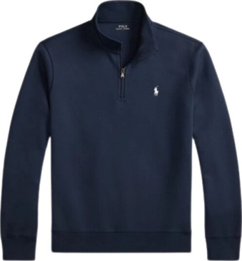Polo Ralph Lauren Double Knit Quarter Zip Pullover Navy XL
