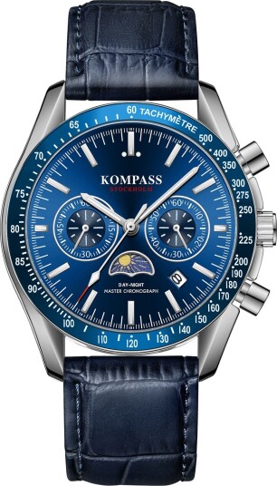 Kompass Day Night Master Chronograph Blue