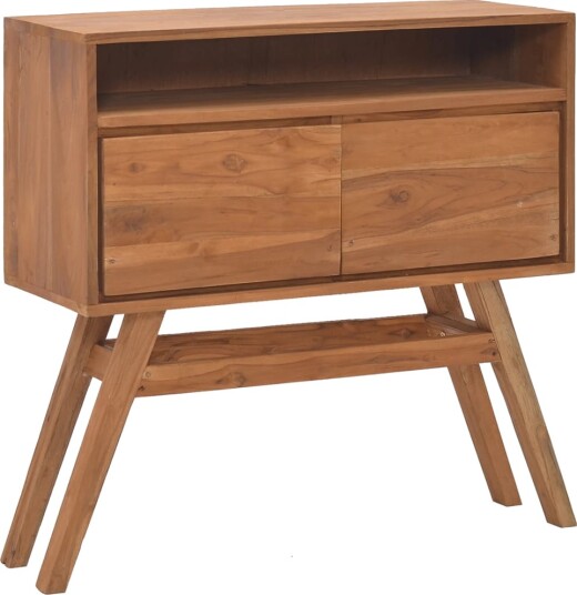 vidaXL Konsollbord 80x30x80 cm heltre teak