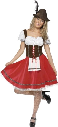 Bayersk Tjenestepike Oktoberfest Kostyme Strl S Bayersk Tjenestepike Oktoberfest Kostyme Strl S