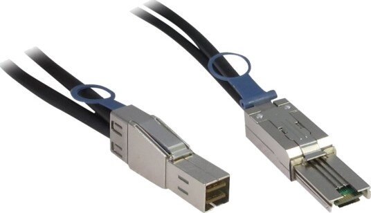Inter Tech   Sas Ekstern Kabel   Sas 12Gbit/S   36 Pins 4X Skjermet Mini Multilane Hann Til 26 Pin 4X Shielded Mini Multilane Sas Sff 8088 Hann   1 M   Svart
