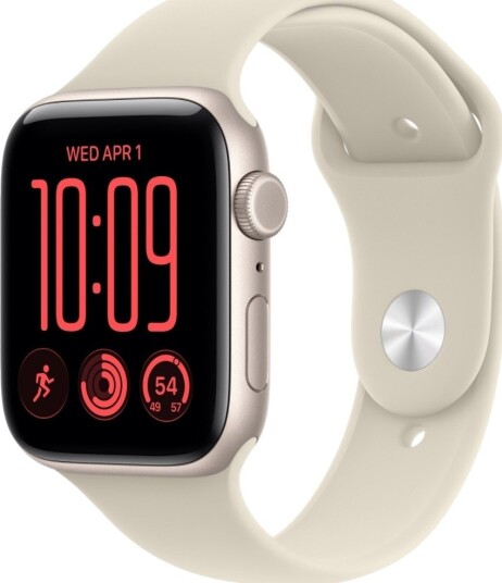 Apple Watch SE 3 44mm CEL (stjerneskinn aluminium/sand Sport Band) M/L Apple Watch SE 3 44mm CEL (stjerneskinn aluminium/sand Sport Band) M/L