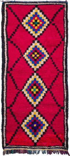 Marokkansk Boucherouite teppe 310 x 145 cm Størrelse: 310 x 145 cm Marokkansk Boucherouite teppe 310 x 145 cm Størrelse: 310 x 145 cm