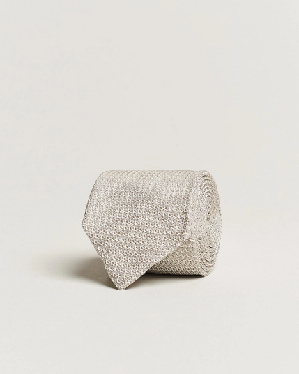 Amanda Christensen Silk Grenadine 8 cm Tie Beige Amanda Christensen Silk Grenadine 8 cm Tie Beige