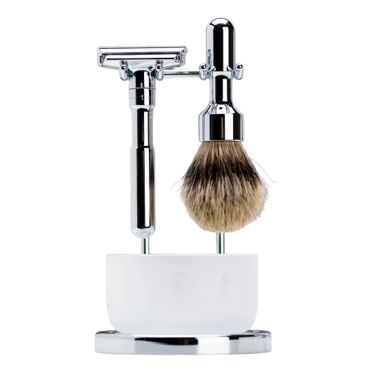 Merkur Futur Silvertip barbersett 4 deler