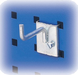 GBP 357319005 Enkeltkrok Ø 6 mm, Lengde: 50 mm, 5-pakning, Garasjeinnredning & oppbevaring