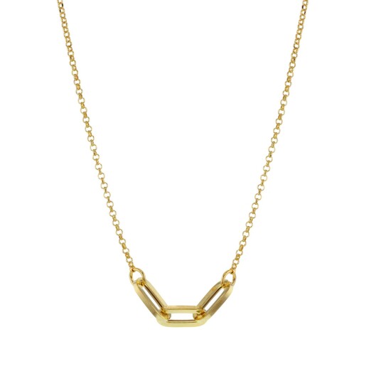 Hasla Fancy Halskjede 18 kt. Gullbelagt sølv 0147G45 - Dame - 925 sterling silver Hasla Fancy Halskjede 18 kt. Gullbelagt sølv 0147G45 - Dame - 925 sterling silver