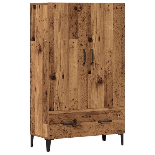 Highboard gammelt tre 70x31x115 cm konstruert tre 8721158556424