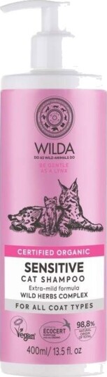 Wilda Sensitive Cat Sjampo 400 ml Wilda Sensitive Cat Sjampo 400 ml