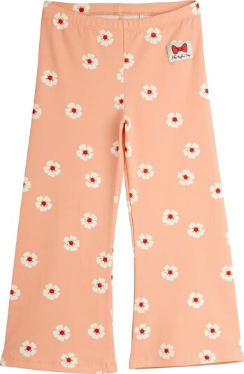Mini Rodini Flowers Aop Flared Trousers - PINK - 68/74