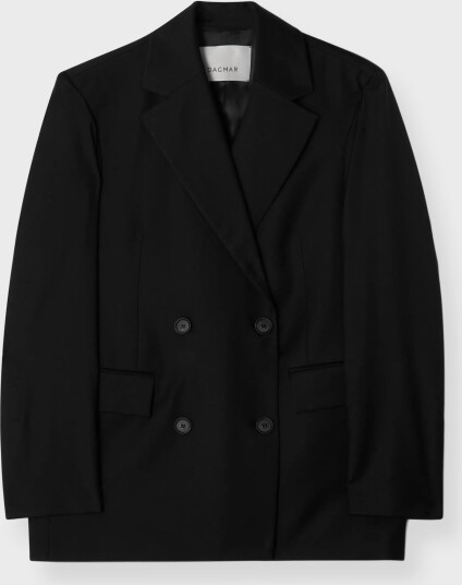 House Of Dagmar Classic Wool Blazer Black 34