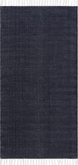 Garnteppe Line - 75x220 cm, Marineblå