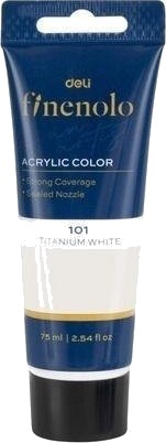 Deli Akrylmaling Finenolo 75 Ml Hvit Deli