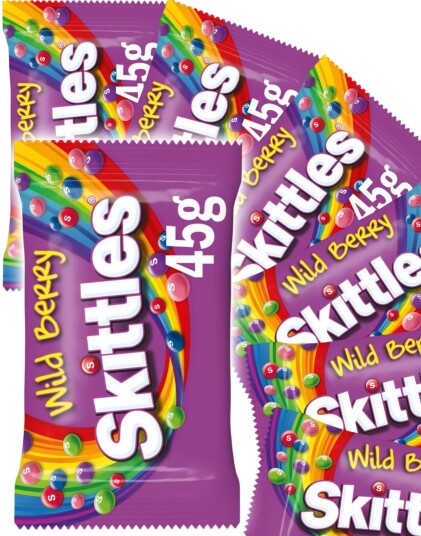 36 stk Skittles Wild Berry   Tyggepastiller med Forskjellige Bærsmaker   Hel Eske 1,62 kg