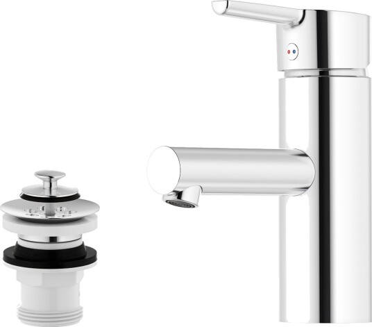 Mora MMIX II 333020 Servantarmatur med silpluggventil, G10, krom, Baderom