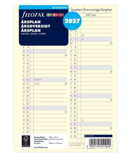 Årsplan A5 2027 Svensk/Dansk/Norsk