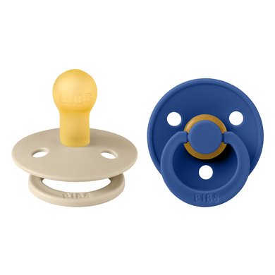 BIBS® Smokk Colour Vanilje & Mais flower 0-6 måneder, 2 stk. BIBS® Smokk Colour Vanilje & Mais flower 0-6 måneder, 2 stk.