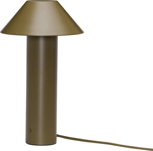 Hübsch Tower Bordlampe Mørkegrønn Hübsch Tower Bordlampe Mørkegrønn