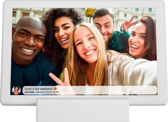 Denver Frameo 10,1" Digital Fotoramme Hvit med Wi-Fi og 16 GB Minne
