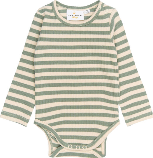 THE NEW Siblings Lily Pad Striped Fro L_S Rib Body 92