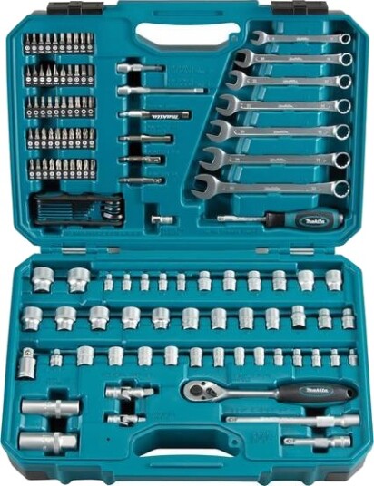 Makita E-06616 Verktøysett 120 Deler - Håndverktøy i Boks Makita E-06616 Verktøysett 120 Deler - Håndverktøy i Boks