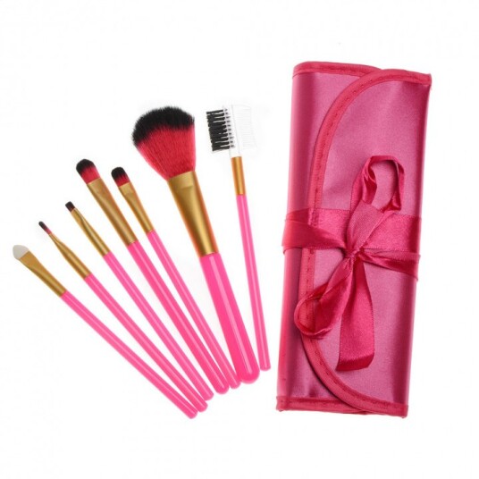 Profesjonelle skånsomme sminkekoster 7-pack rosa Profesjonelle skånsomme sminkekoster 7-pack rosa