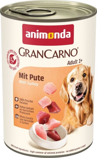 Animonda Grancarno Våtfôr Sparepakke Grancarno Original Kalkun 12 X 400 G