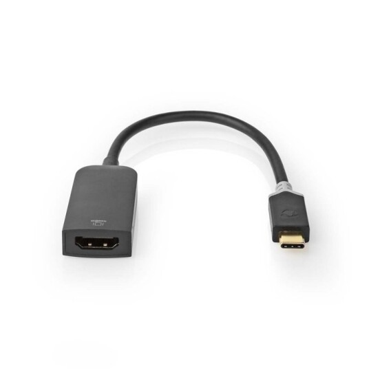 Nedis USB-C til HDMI Adapter 4K 60Hz 20 cm Antrasitt PVC