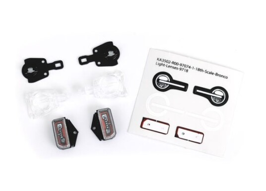 Traxxas 9718 LED Lenses Set Complete Ford Bronco TRX-4M Traxxas 9718 LED Lenses Set Complete Ford Bronco TRX-4M