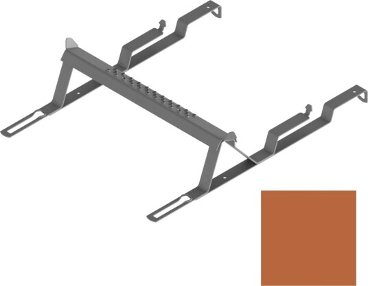 Stigetrinn Lobas TR-TF 37 for Platetak Teglrød (ca RAL 8004)
