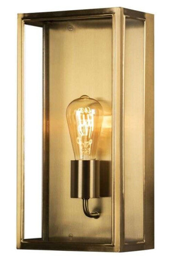 Konstsmide Carpi vegg E27 messingfarged stor. Konstsmide Carpi vegg E27 messingfarged stor.